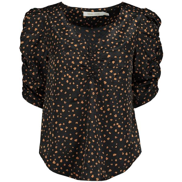 Rachel RUCHED SLEEVE PULLOVER