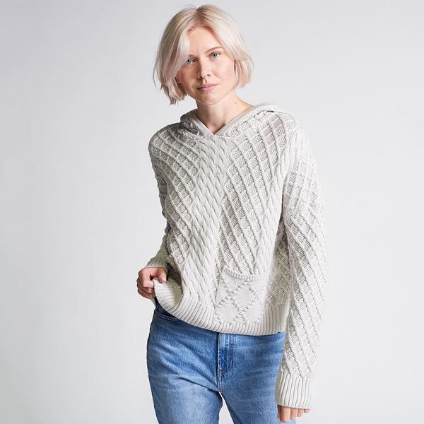 TEXTURED CROP HOODY