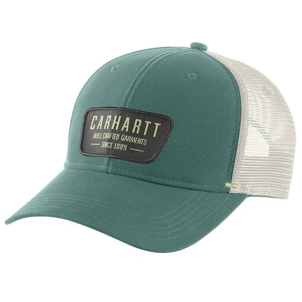 MEN'S CANVAS MESHBACK CRAFTED PATCH CAP L04/SLATEGREEN