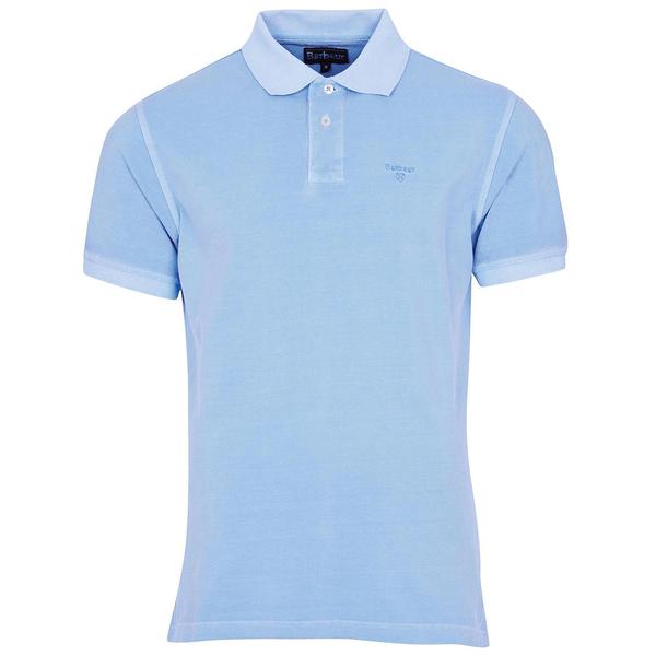 MEN`S WASHED SPORTS POLO BL32/SKY