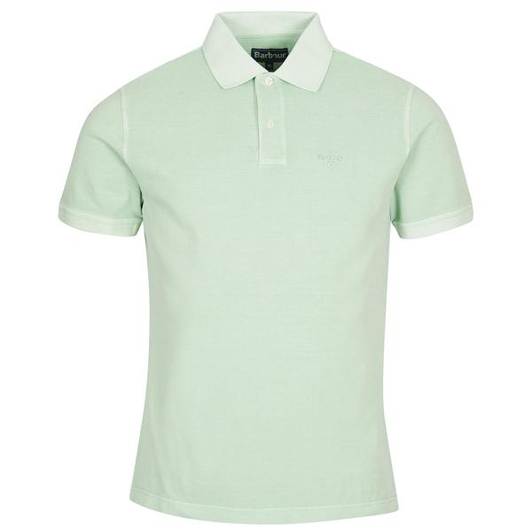 MEN`S WASHED SPORTS POLO GN45/DUSTYMINT
