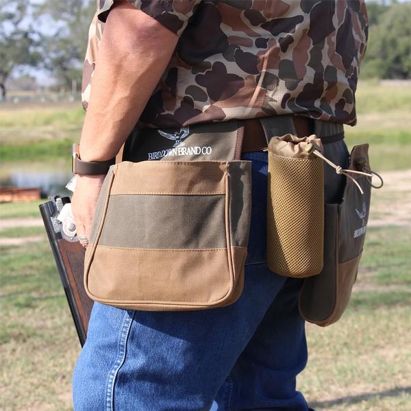 WAXED CANVAS BIRD BAG GREEN/BROWN