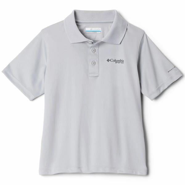 BOYS SLACK TIDE POLO 019/COOLGREY