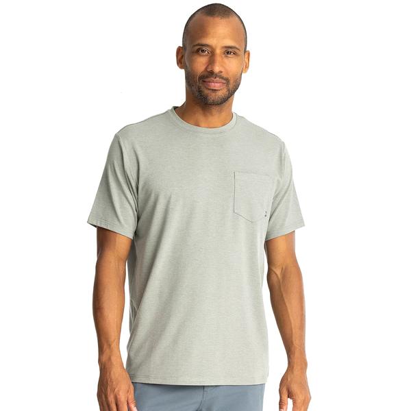 MEN'S BAMBOO FLEX POCKET TEE 526/HTHRAGAVEGREEN