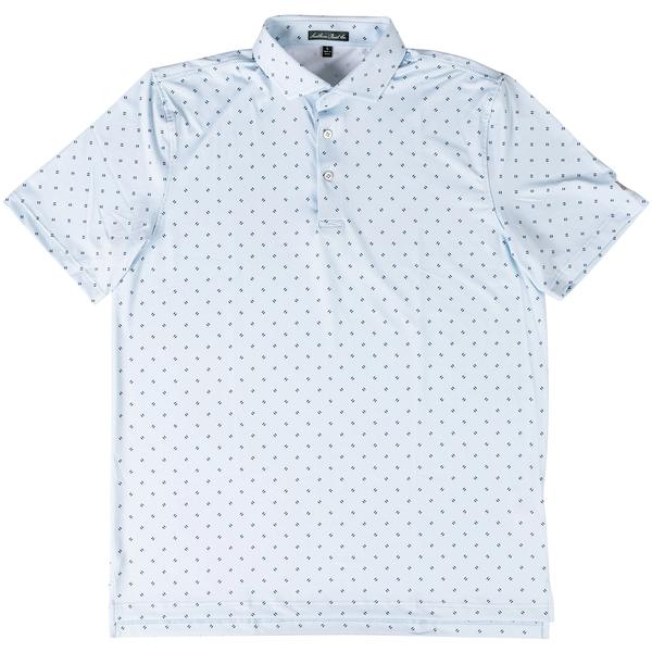 DIVOT DESIGN PERFORMANCE POLO LT BLUE/NAVY