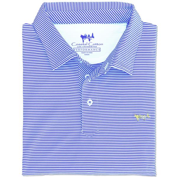 MEN`S CLASSIC STRIPE PERFORMANCE POLO