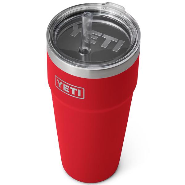 RAMBLER 26OZ STRAW CUP RESCUE RED