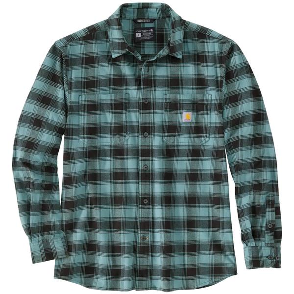 MEN'S RUGGED FLEX® RELAXED FIT MIDWEIGHT FLANNEL LONG-SLEEVE PLAID SHIRT