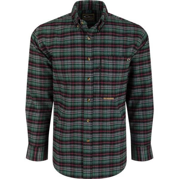 Autumn Brushed Twill Plaid Long Sleeve Shirt DSG/DKSHADOWGREY