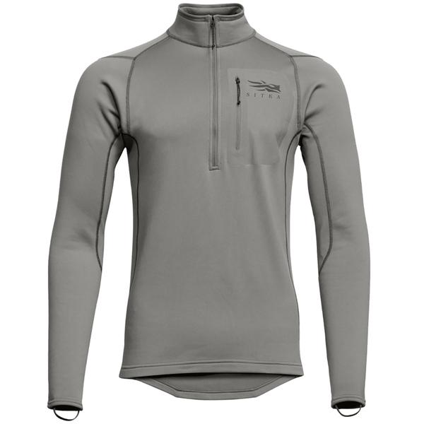 MEN'S CORE MID WEIGHT ZIP-T WS/WOODSMOKE