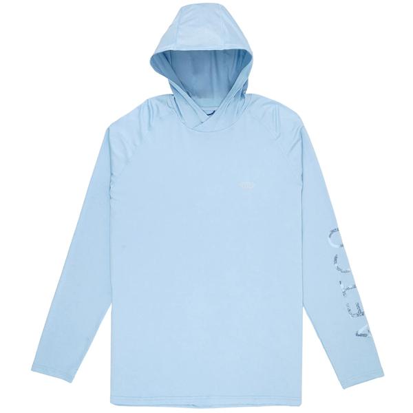 SAMURAI 2 HOODED Long SLEEVE AIRYBLUEHEATHER