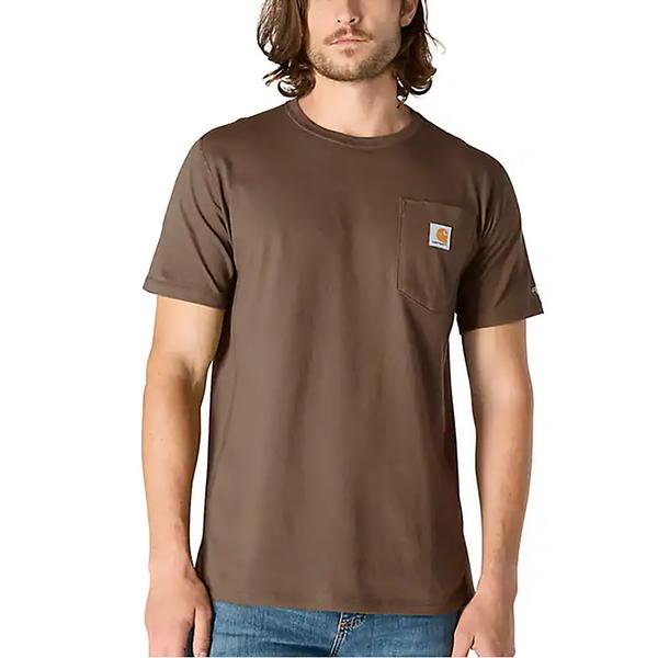 MEN'S FORCE RELAXED FIT MW S/S POCKET TEE BB9/SEPIA