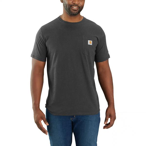 MEN'S FORCE RELAXED FIT MW S/S POCKET TEE CRH/CARBONHEATHER