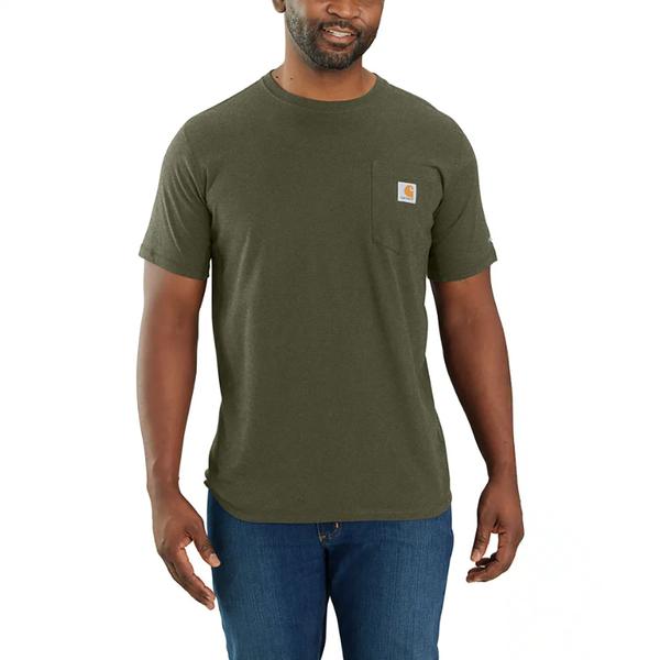 MEN'S FORCE RELAXED FIT MW S/S POCKET TEE G73/BASILHEATHER