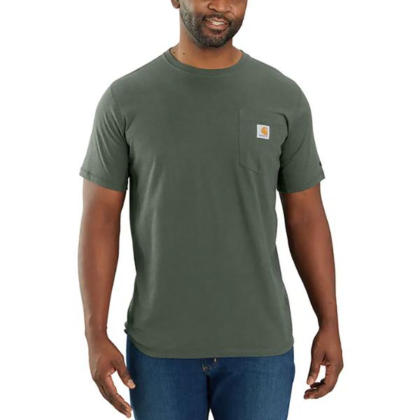 MEN'S FORCE RELAXED FIT MW S/S POCKET TEE GI6/FORESTGRNHTHR