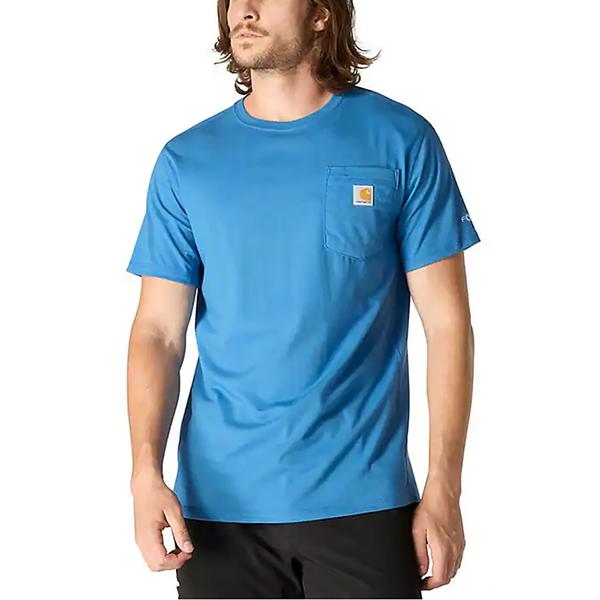 MEN'S FORCE RELAXED FIT MW S/S POCKET TEE HO8/DKHORIZONBLUHTHR