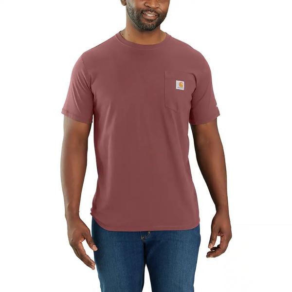 MEN'S FORCE RELAXED FIT MW S/S POCKET TEE R95/APPLEBUTTER