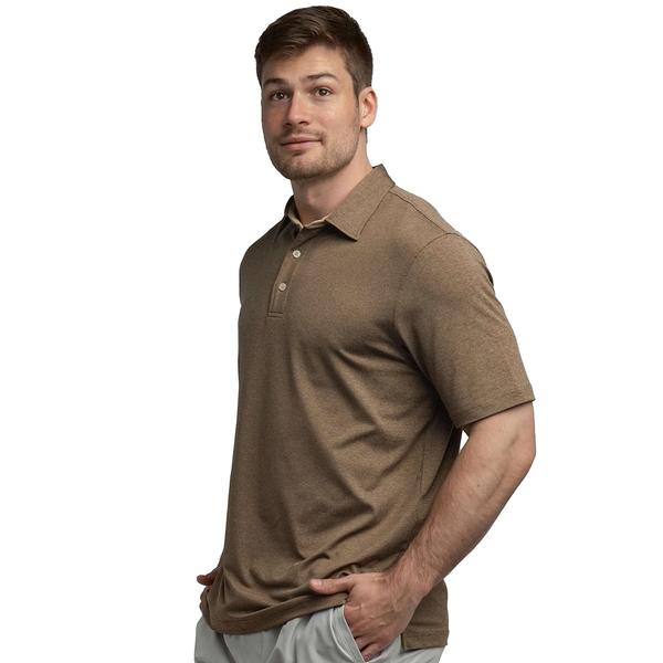 MEN'S GRAYTON HEATHER POLO 1766/JAVA