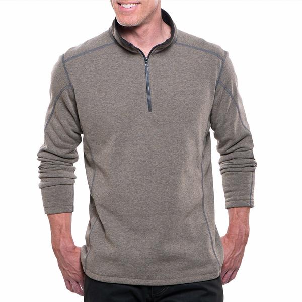MEN`S REVEL 1/4 ZIP OATMEAL