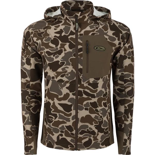 RAIN BRAKE LTWT CAMO SOFTSHELL JACKET 018/OLDSCHOOLTIMBER