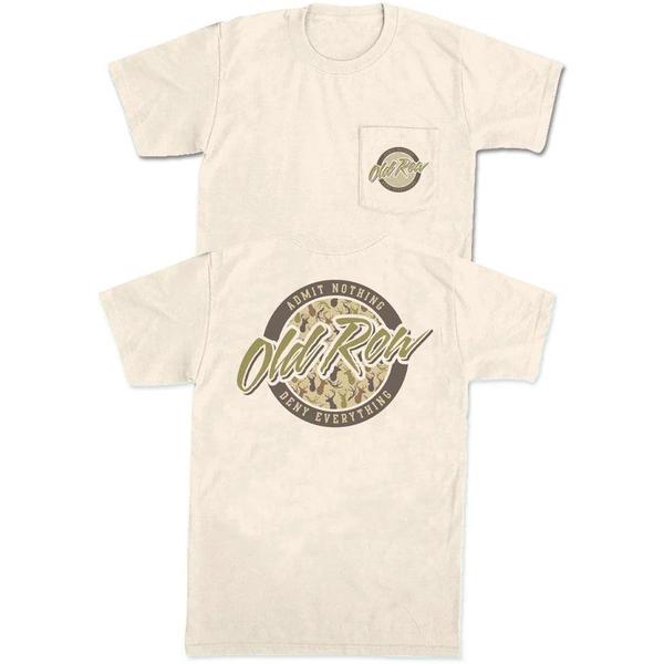 DEER CAMO CIRCLE LOGO POCKET TEE IVORY