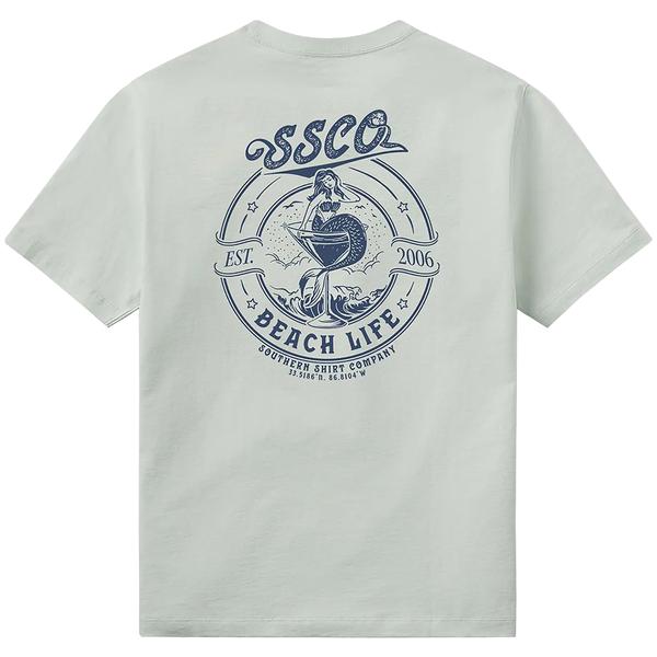 BEACH LIFE BADGE S/S TEE 1008/COOLMINT