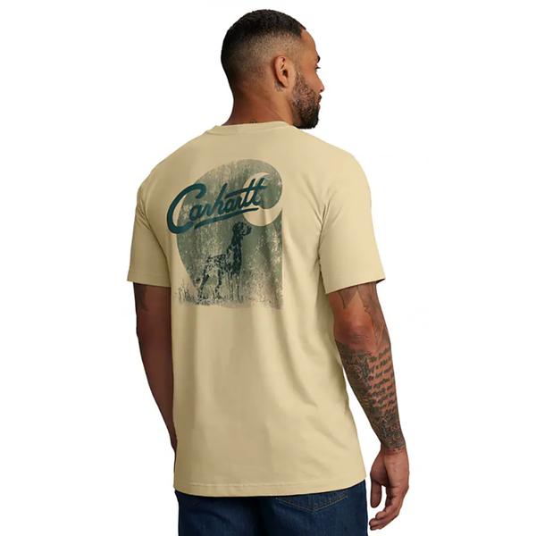 MEN'S RELAXED FIT LW SS DOG GRAPHIC TEE A33/BEACH