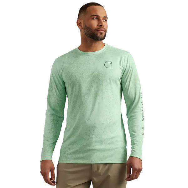 MEN'S FORCE SUN LW LS PRINT TEE HM9/BIGSKYWATERCAMO