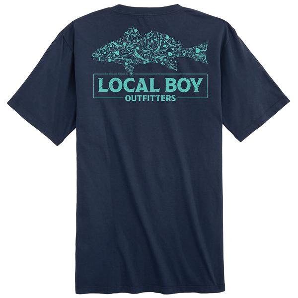 YOUTH REDFISH LURES SS TEE CHINABLUE