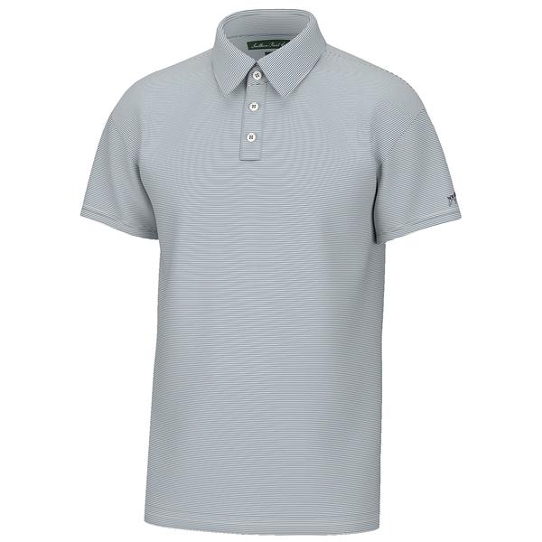 YOUTH HINTON STRIPE PERFORMANCE POLO CAPTAINBLUE/WHITE