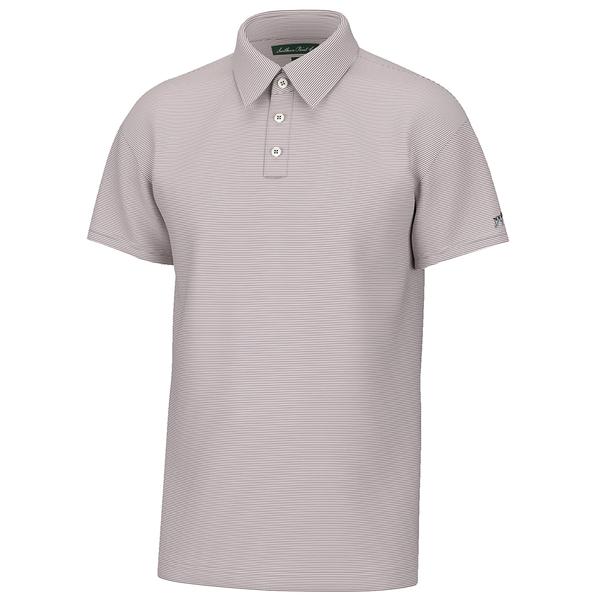 HINTON STRIPE PERFORMANCE POLO ELDERBERRY/WHITE