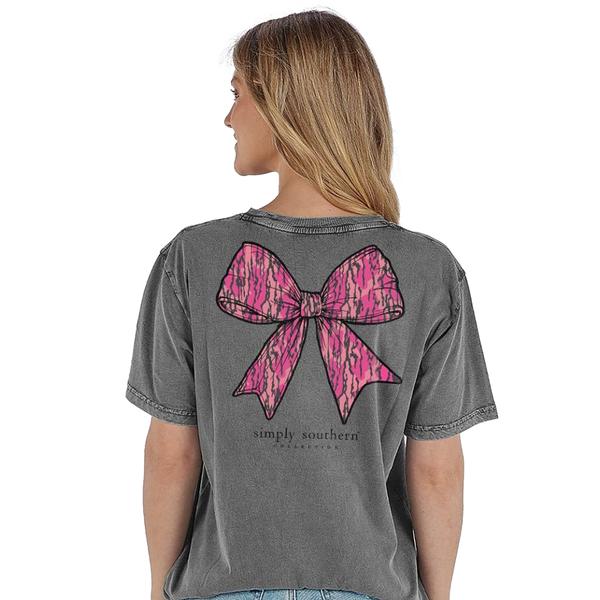CAMO BOW TEE WSHCOAL