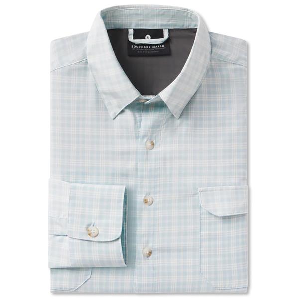 L/S MERIDA MAR PERFORMANCE SHIRT MISTBLUE