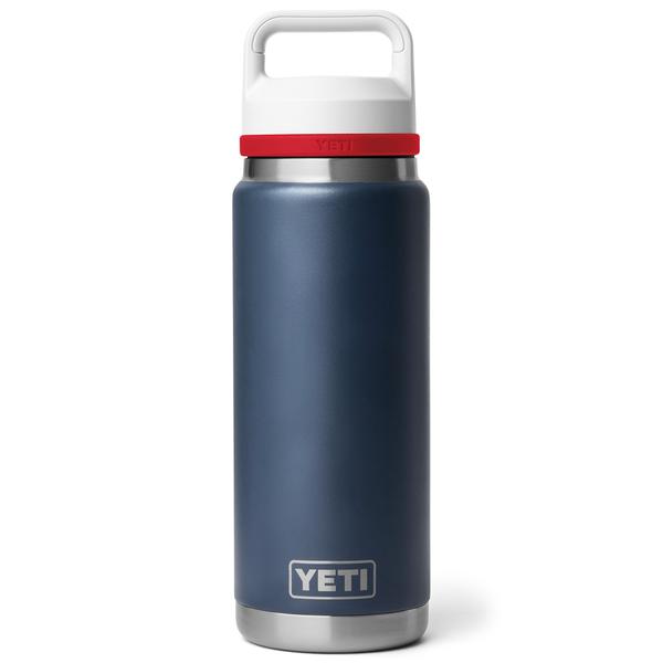 RAMBLER 26OZ BOTTLE CHUG Navy/Rescue Red/White