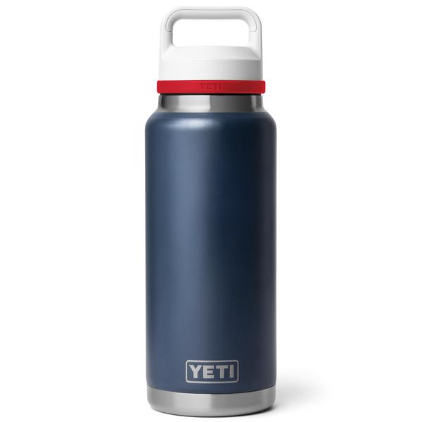 RAMBLER 36OZ BOTTLE CHUG Navy/Rescue Red/White