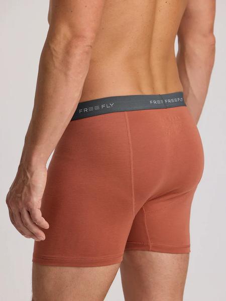 MEN`S BAMBOO COMFORT BOXER BRIEF 627/REDWOOD