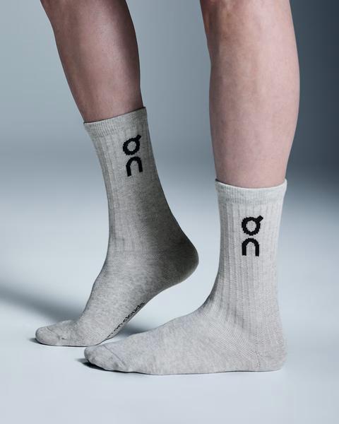UNISEX LOGO SOCK HIGH 3 PACK HEATHERGREY