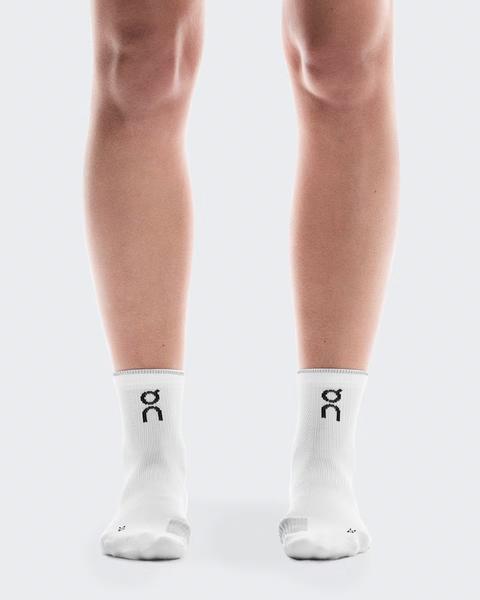 UNISEX PERFORMANCE RUN SOCK MID WHITE/GLACIER