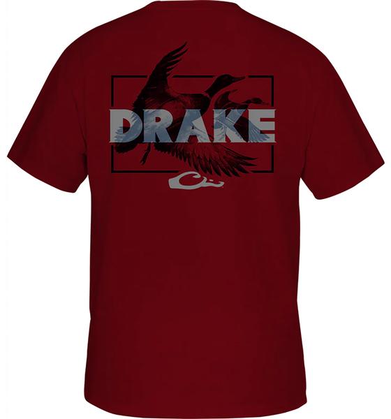 DRAKE OVERLAY S/S TEE REL/REDDELTA