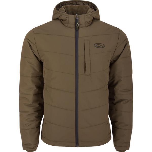 MST SYNTHETIC DOWN HOODED JACKET MDB/MUDBROWN