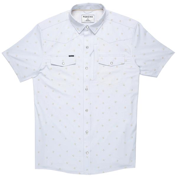 WESTERN SHORT SLEEVE LTBLUE/ROSEPRINT