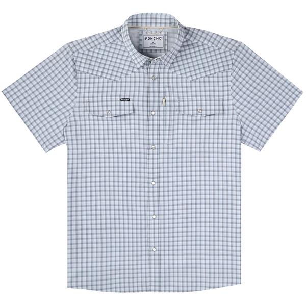 WESTERN SHORT SLEEVE NAVY/BLUEPLAID