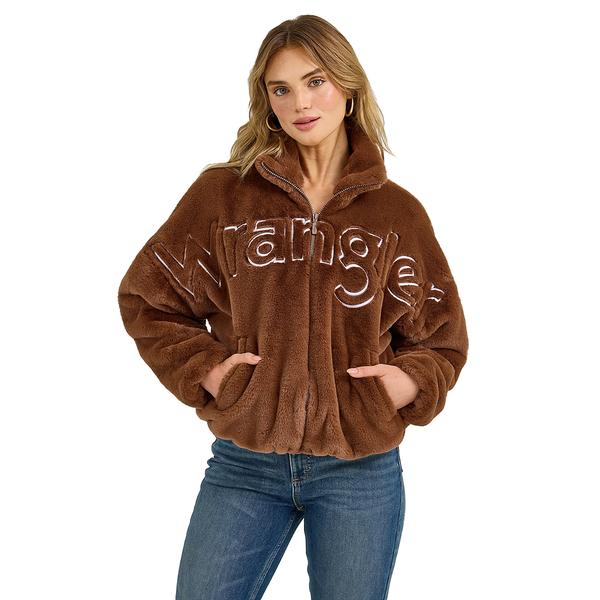 WOMENS RETRO LOGO FUR JACKET