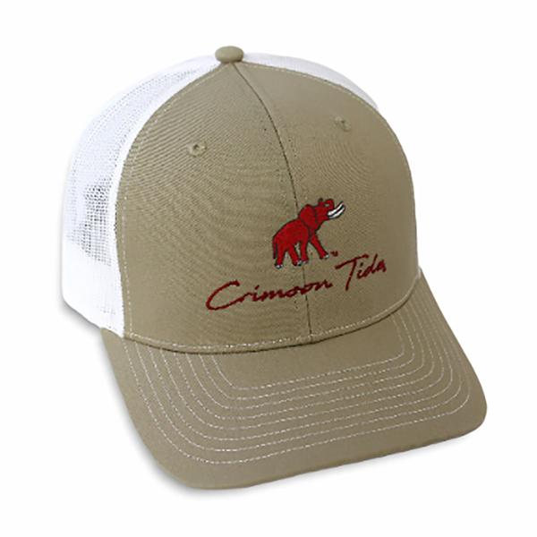 EMB ELE CRIM TIDE TRUCKER HAT RICH112 KHAKI/WHITE