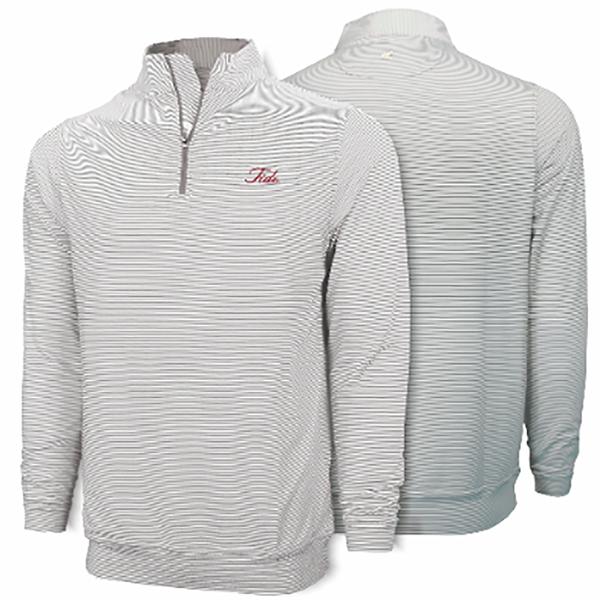 FRONT NINE 1/4 ZIP TIDE/LTGREY/WHITE
