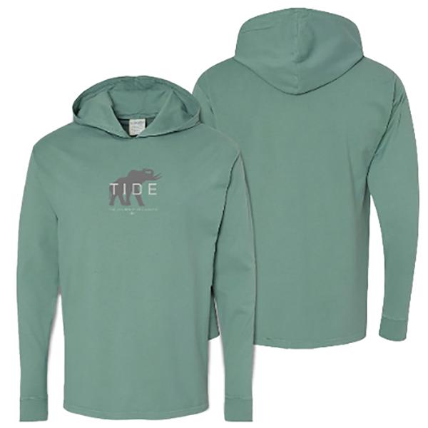 TIDE ELEPHANT L/S HOODED CYPRESSGREEN