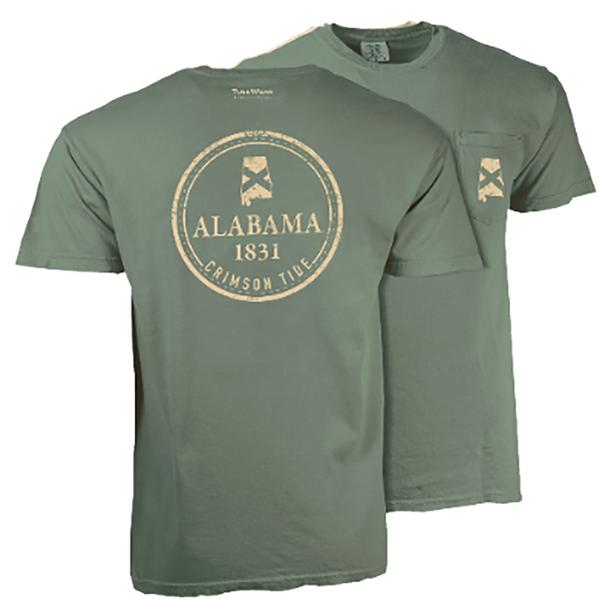 CIRCLE BADGE 2.1 CC S/S TEE SAGE
