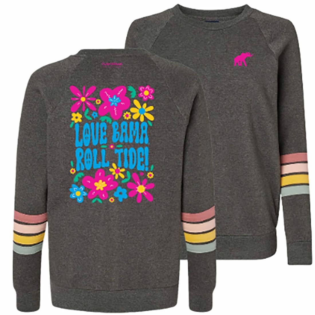 Flower Power Sweatshirt Striped