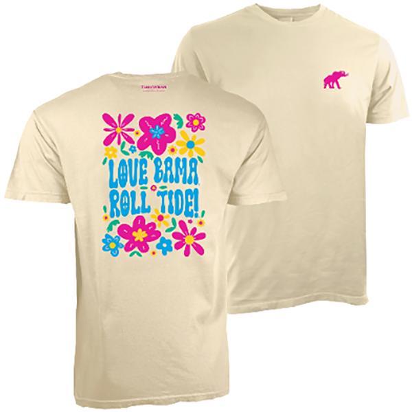 FLOWER POWER CC S/S TEE IVORY