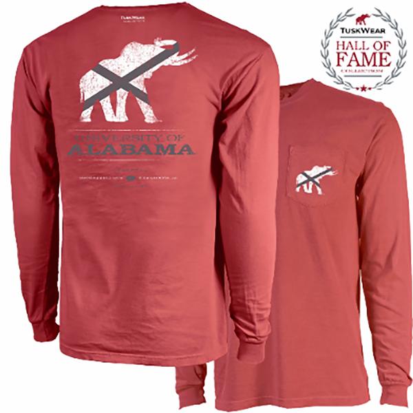 VINTAGE LOGO CC L/S TEE CRIMSON